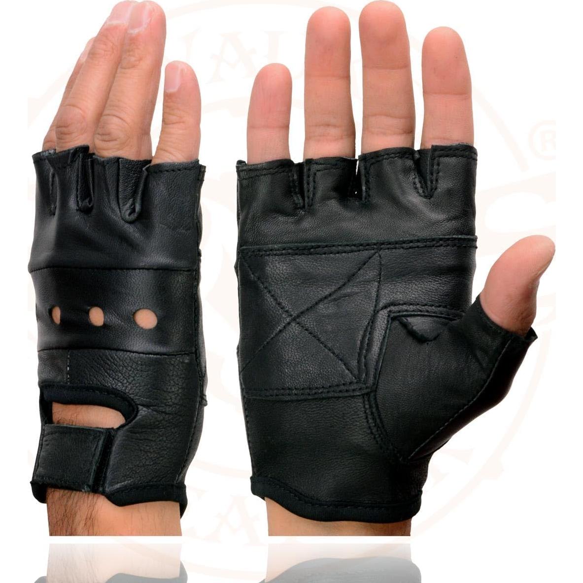 Guantes de Motocicleta Milwaukee Leather SH216 Sin Dedos 5X