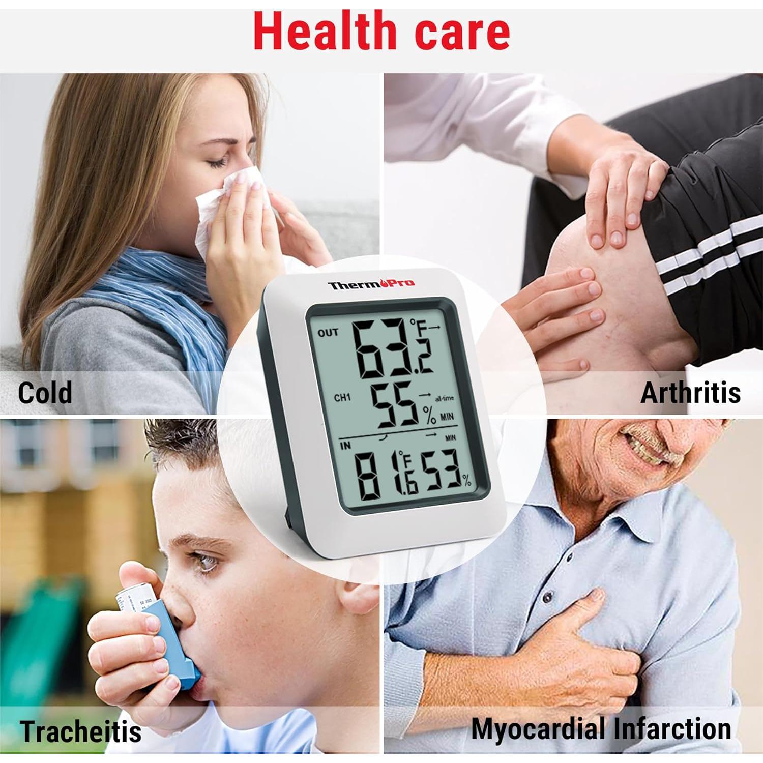 Termómetro Digital ThermoPro TP-60 Inalámbrico Interior Exterior