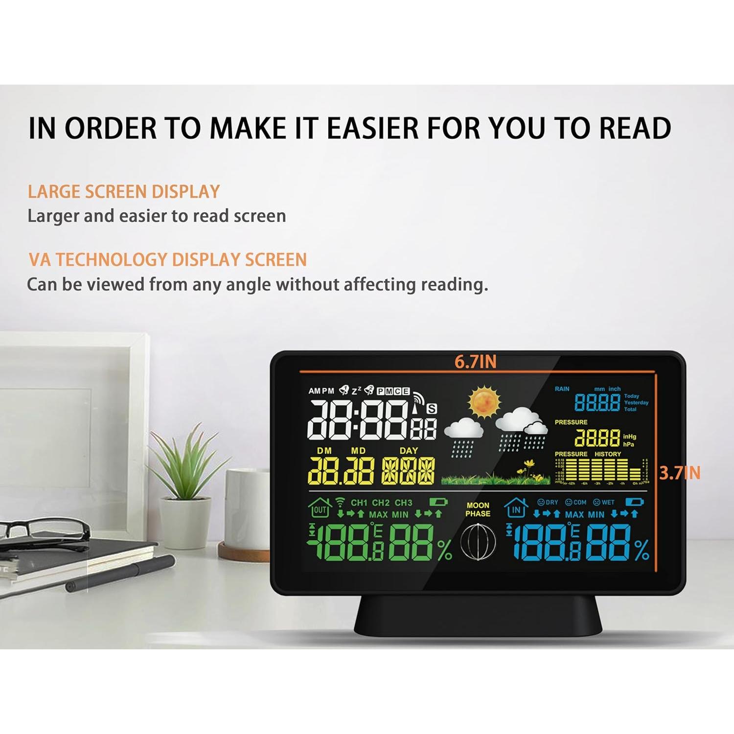 Estación Meteorológica Inalámbrica Biuwing con Pluviómetro Digital