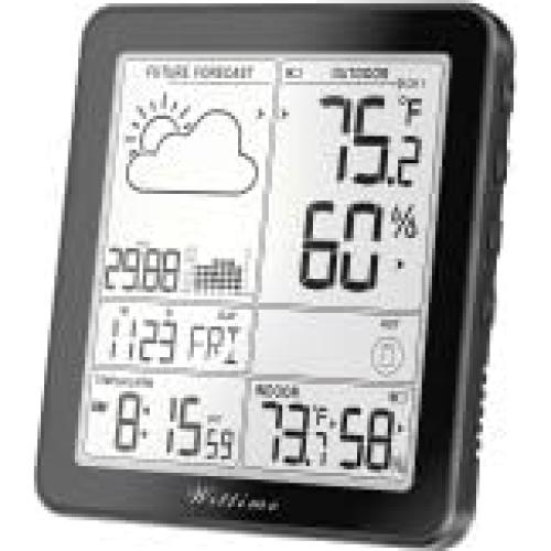 Estación Meteorológica Wittime Inalámbrica con Reloj Atómico