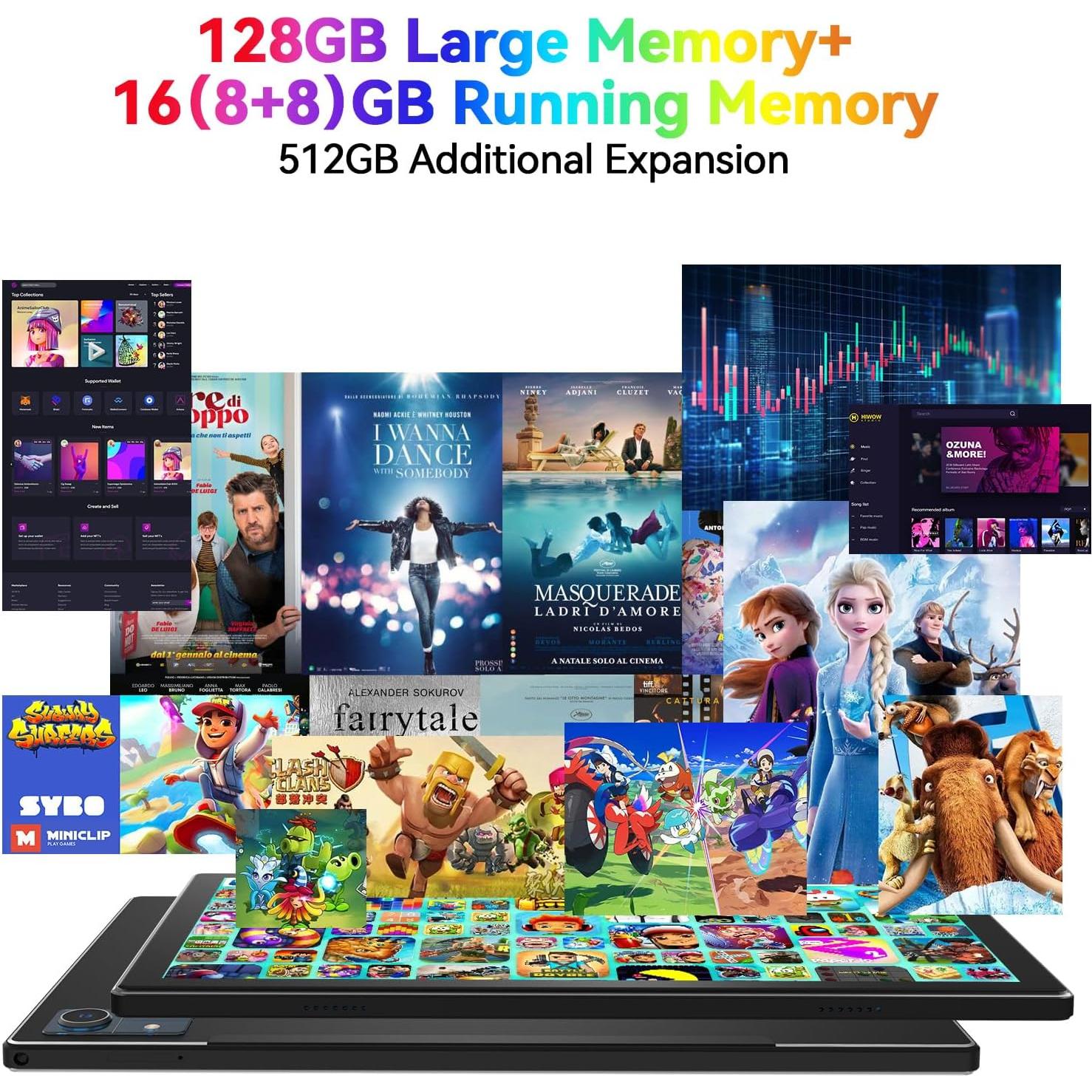 Tableta MEIZE D115 Android 13 128GB 8GB RAM 10.1" 21MP