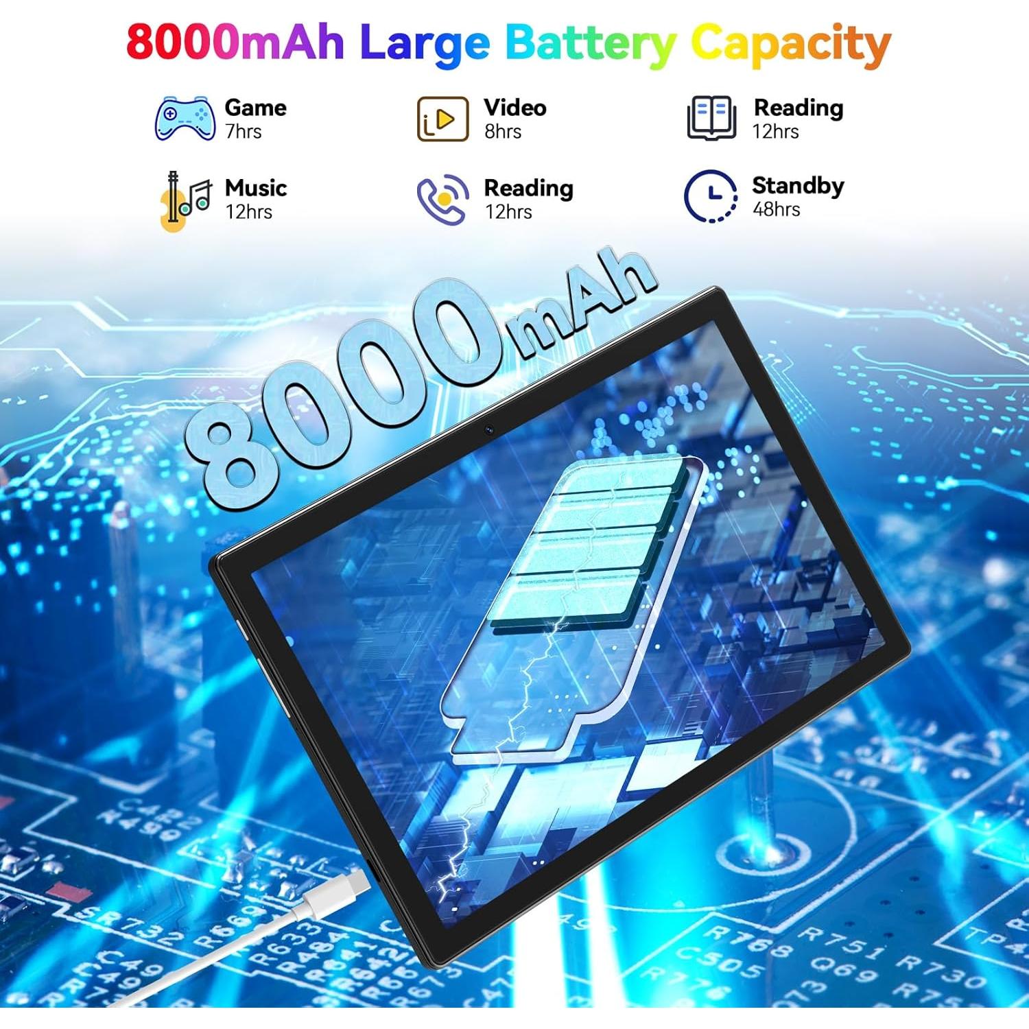 Tableta MEIZE D115 Android 13 128GB 8GB RAM 10.1" 21MP