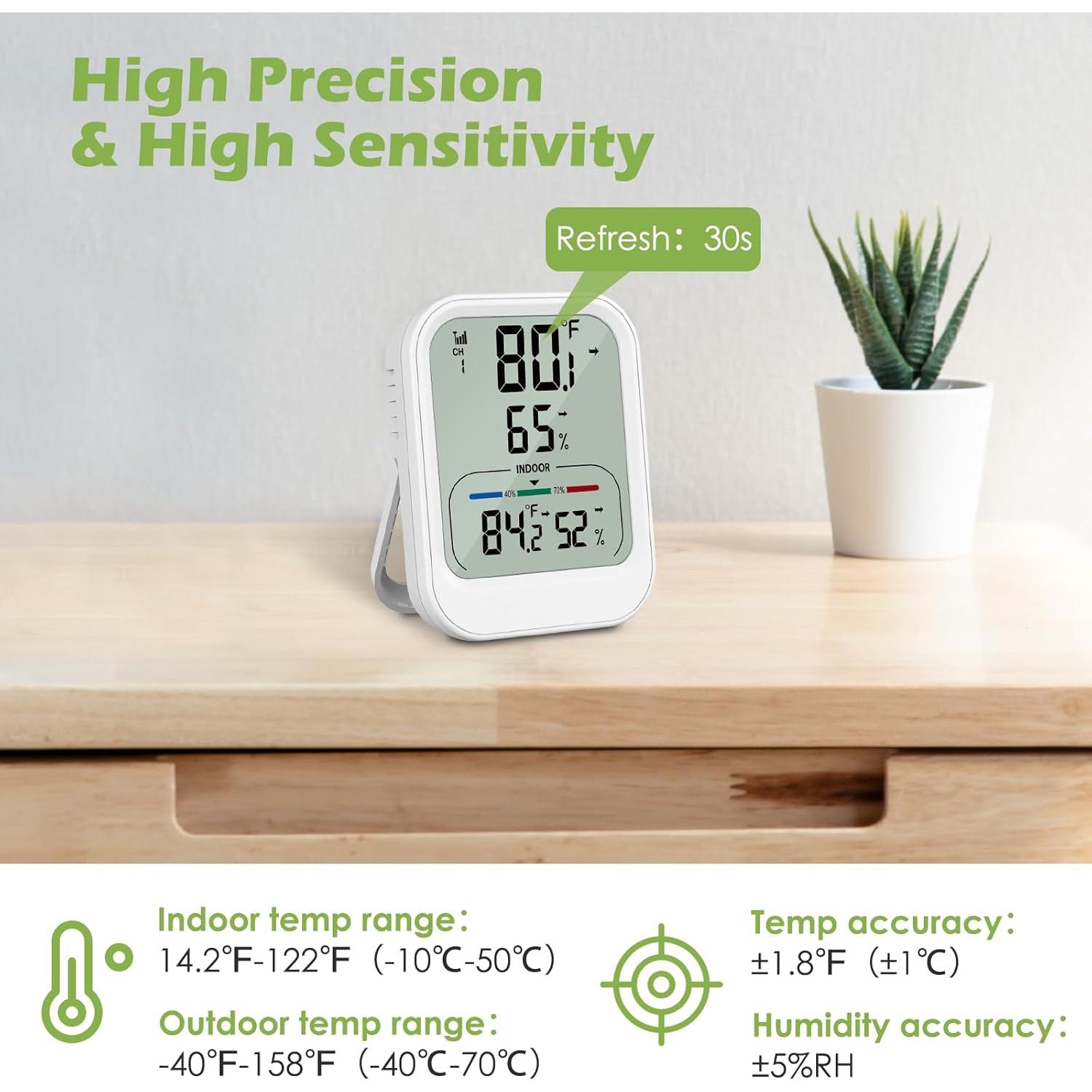 Termómetro Digital Interior Exterior KeeKit con Sensor Inalámbrico