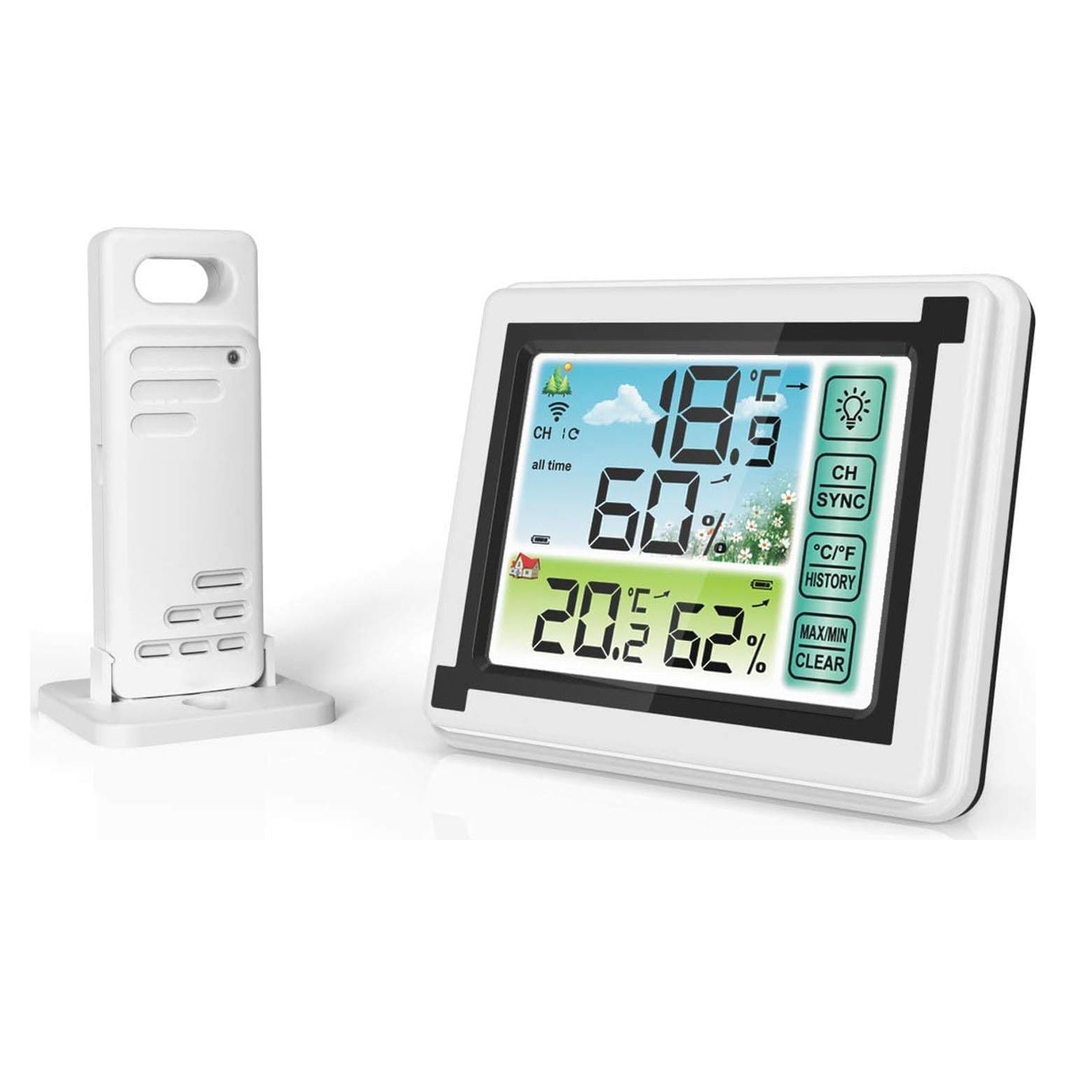 Termómetro Inalámbrico Interior Exterior MONYEES T2 con Humedad