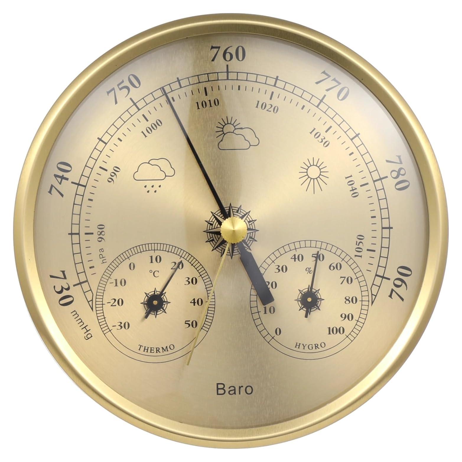 Barómetro 3 en 1 Homaisson - Termómetro, Higrómetro, Interior/Exterior