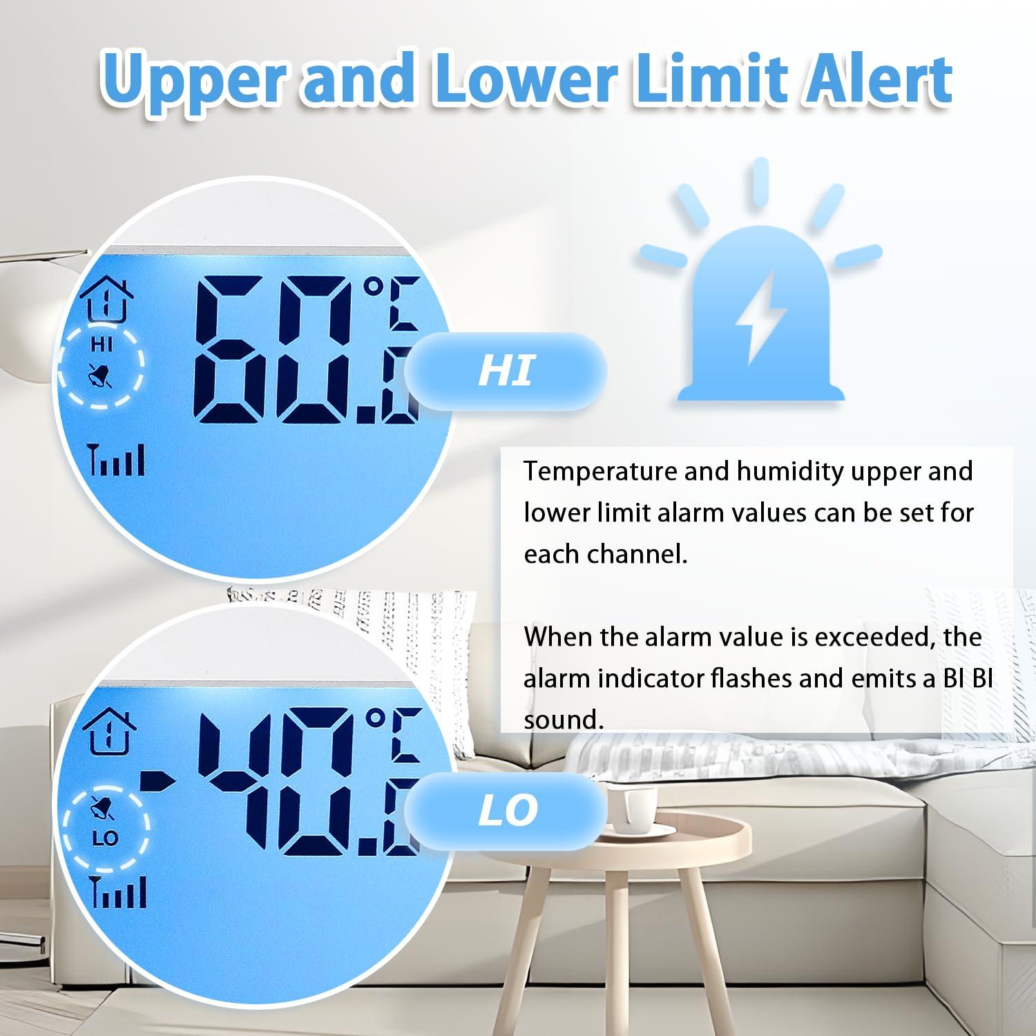 Estación Meteorológica Inalámbrica Moongiantgo con 3 Sensores