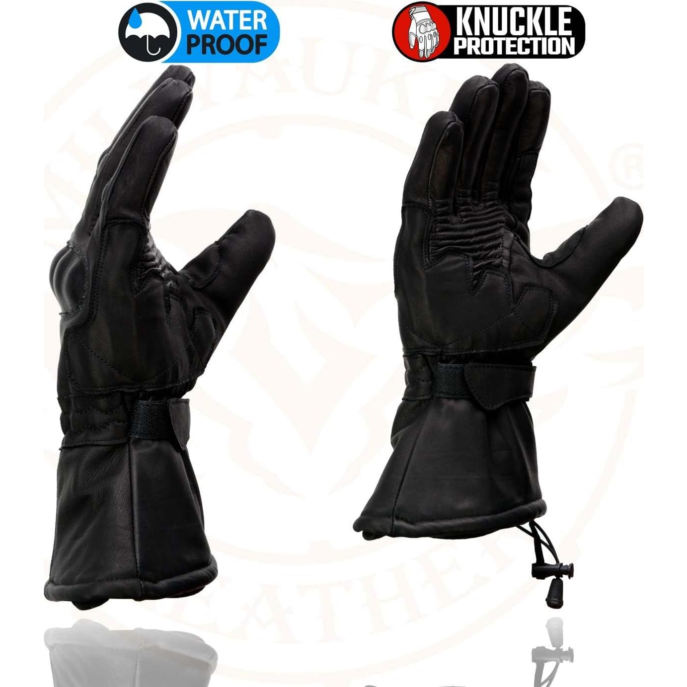 Guantes de cuero impermeables Milwaukee Leather SH815