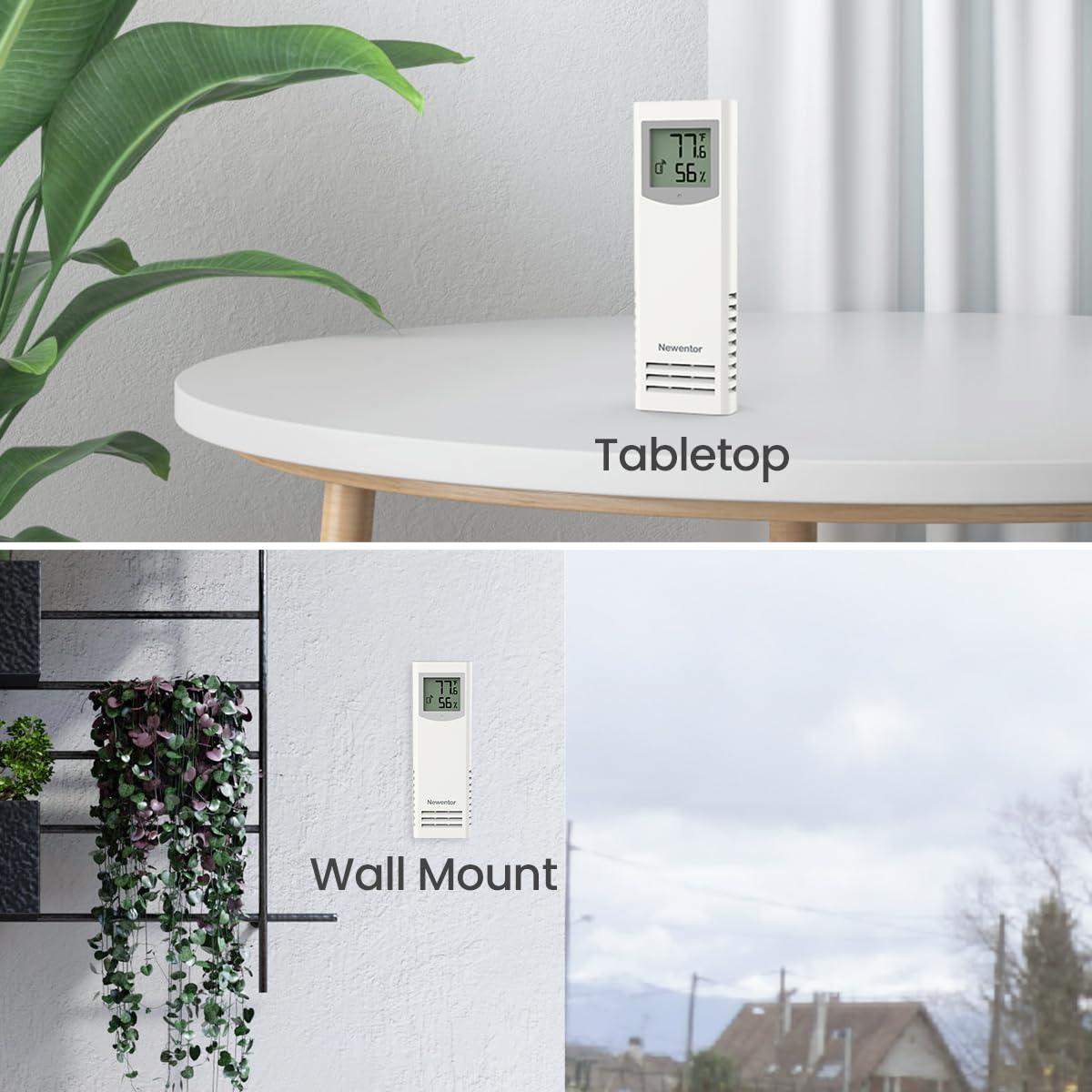 Sensor Remoto Inalámbrico Newentor Q7 Q8 para Temperatura y Humedad