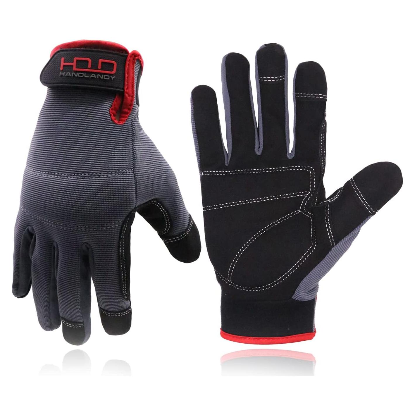 Guantes de Trabajo HANDLANDY Unisex con Pantalla Táctil - Grises