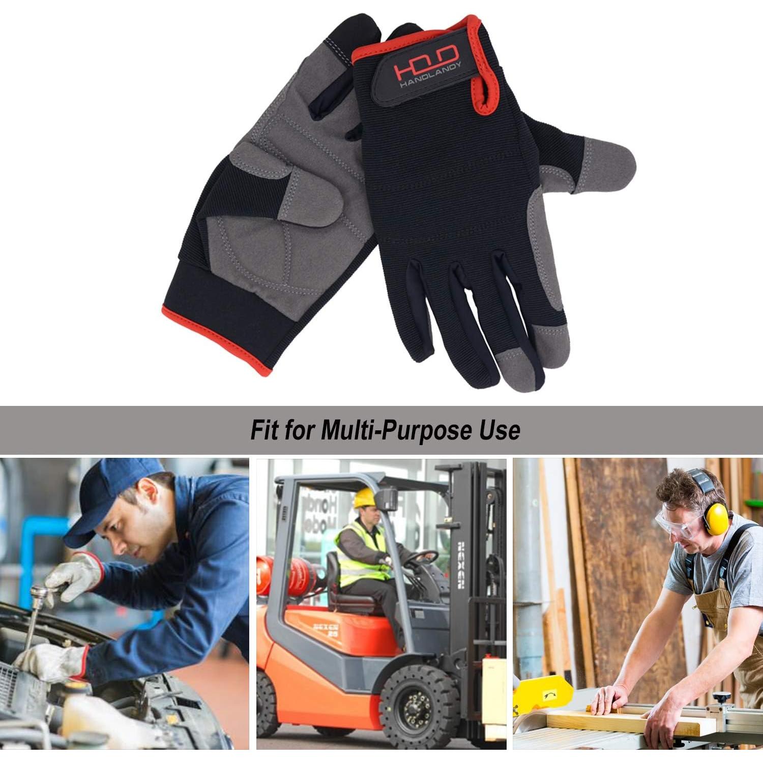 Guantes de Trabajo HANDLANDY Unisex Táctiles Flexibles