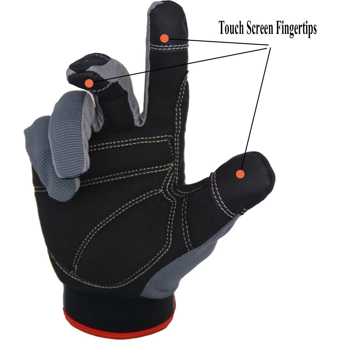 Guantes de Trabajo HANDLANDY Unisex Táctiles y Flexibles