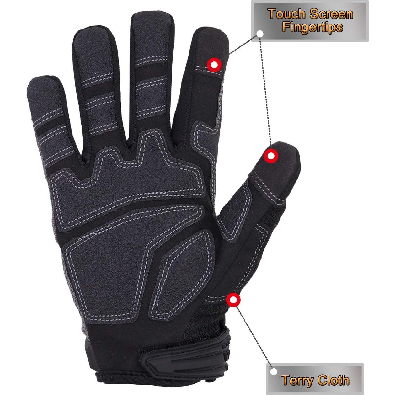 Guantes de Trabajo HANDLANDY Unisex Táctiles y Flexibles