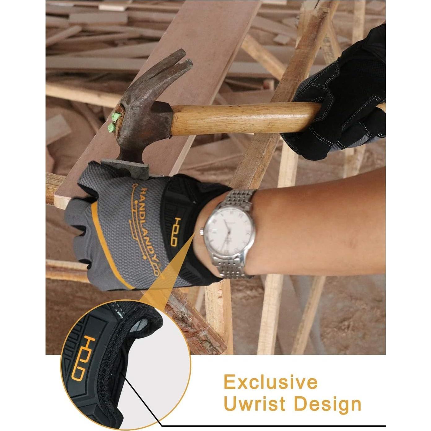 Guantes de Trabajo HANDLANDY Unisex Táctiles y Flexibles