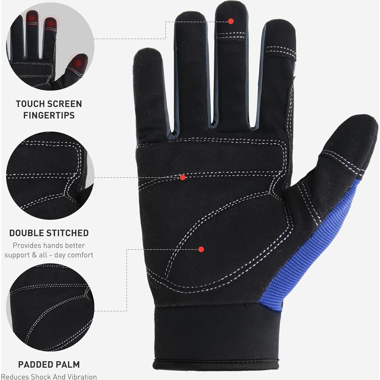 Guantes de Trabajo HANDLANDY Táctiles Unisex Flexibles