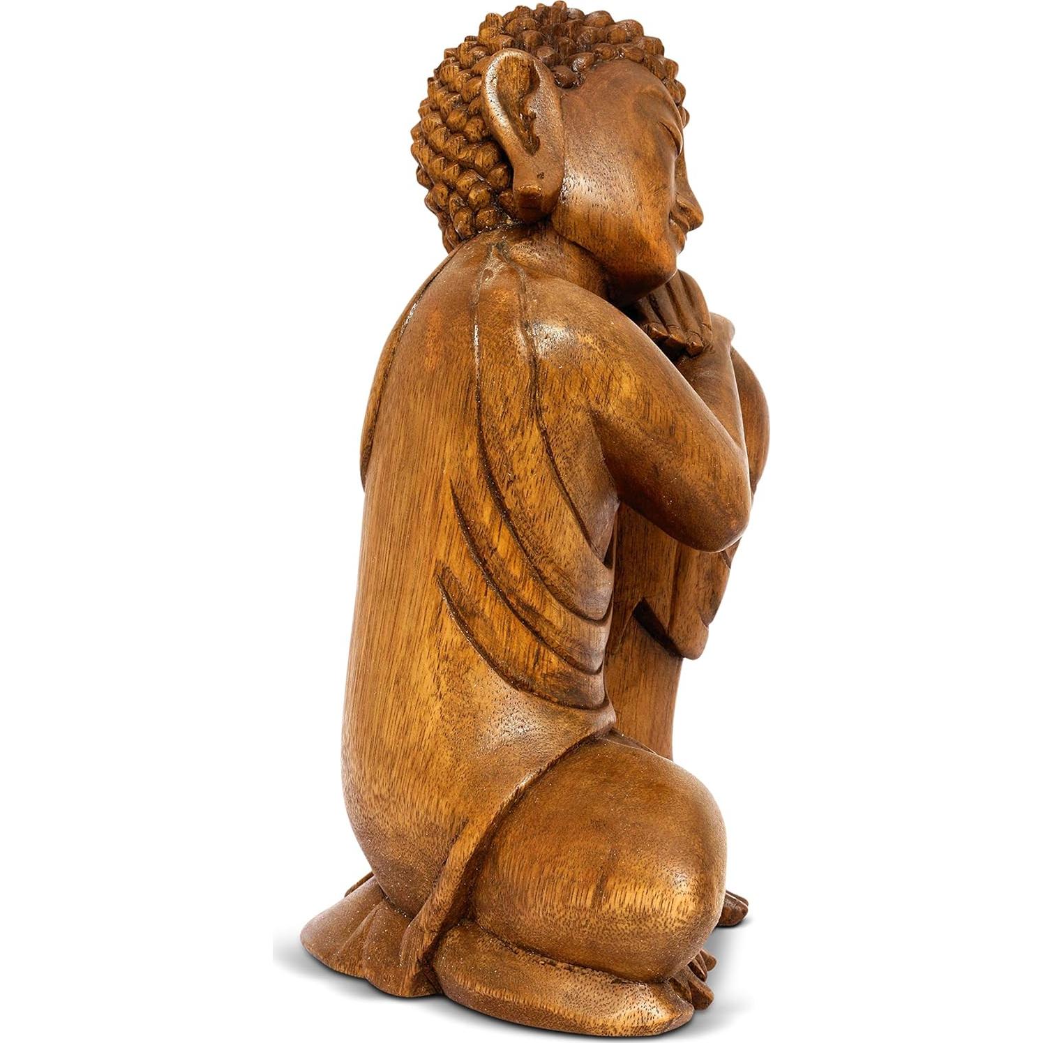 Estatua de Buda Durmiendo G6 Collection 21.6 cm Madera Hecha a Mano