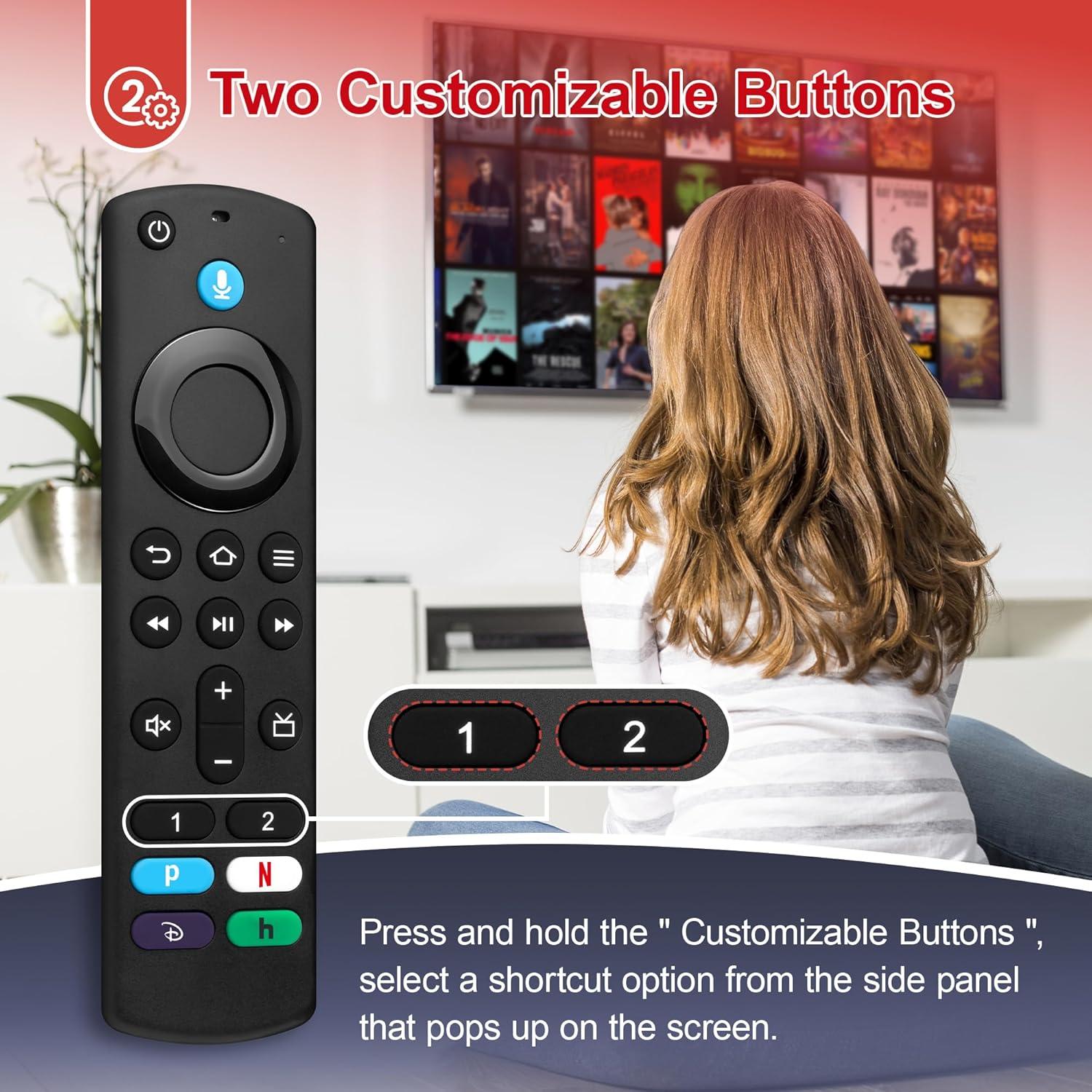 Control Remoto de Voz Hazieoo 3ra Gen Pro para Smart TVs