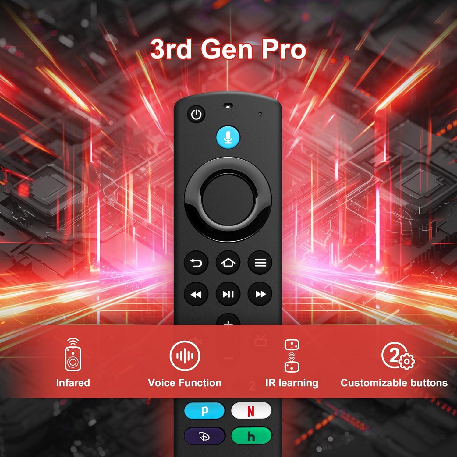 Control Remoto de Voz Hazieoo 3ra Gen Pro para Smart TVs