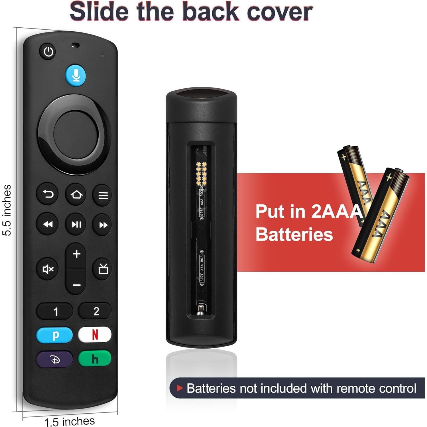 Control Remoto de Voz Hazieoo 3ra Gen Pro para Smart TVs