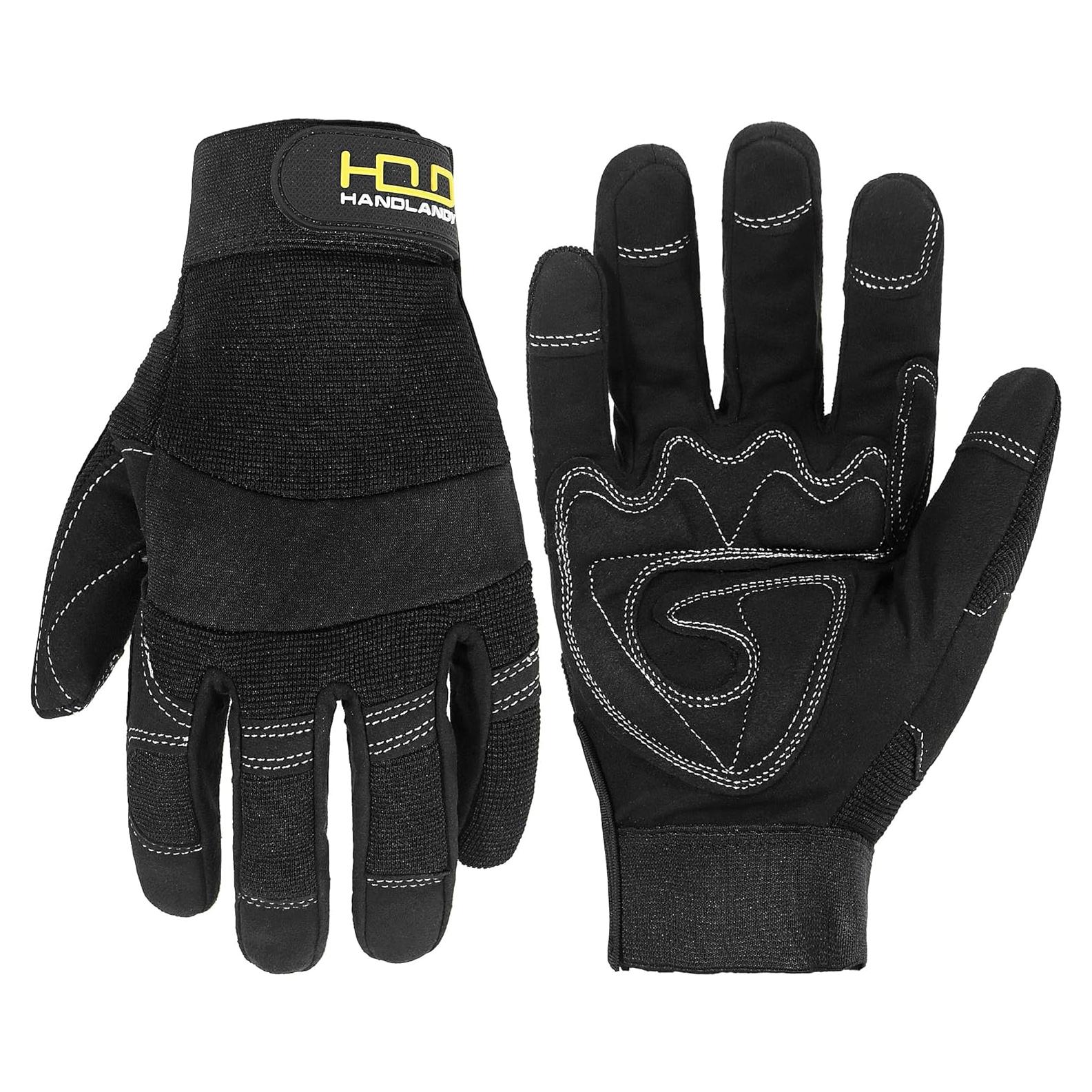 Guantes de Trabajo HANDLANDY Unisex Táctiles Acolchados