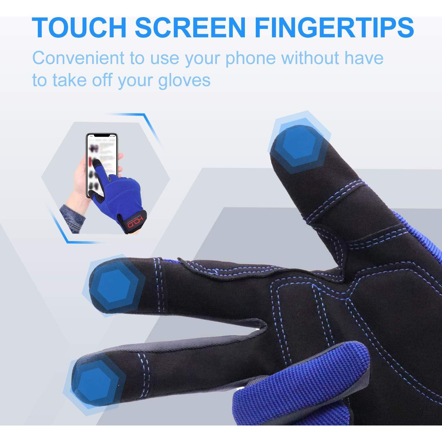 Guantes de Trabajo HANDLANDY Unisex Táctiles y Flexibles