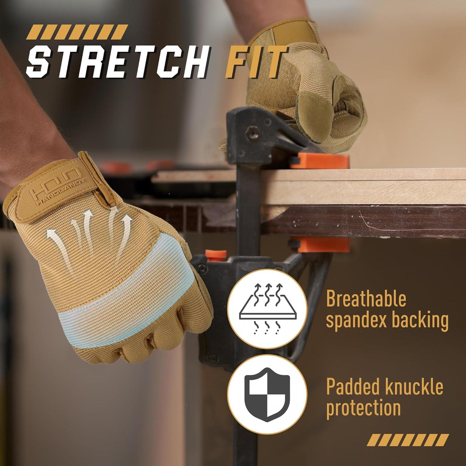 Guantes de Trabajo HANDLANDY Táctiles Unisex Flexibles
