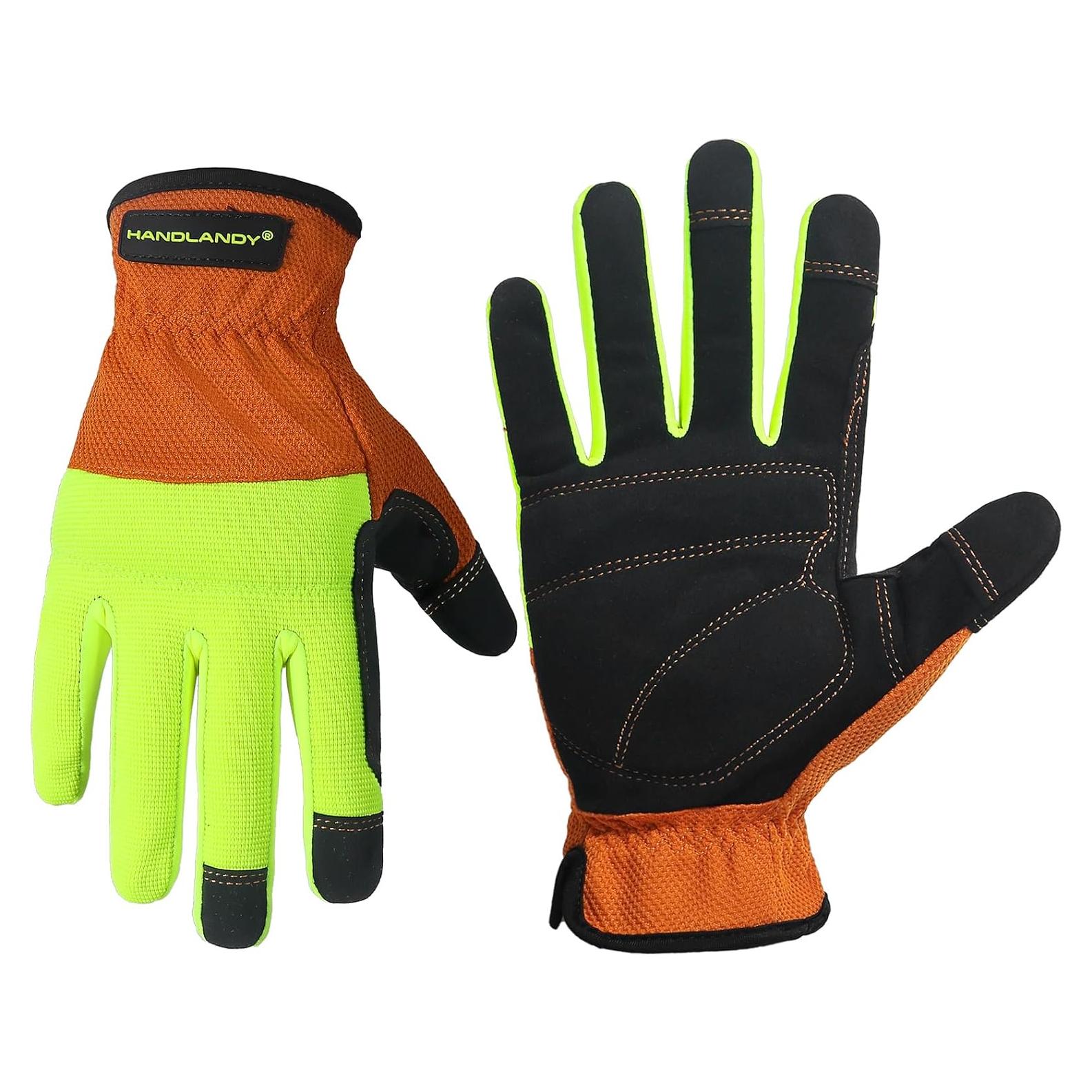 Guantes de Trabajo HANDLANDY Unisex Táctiles Flexibles 1 Par