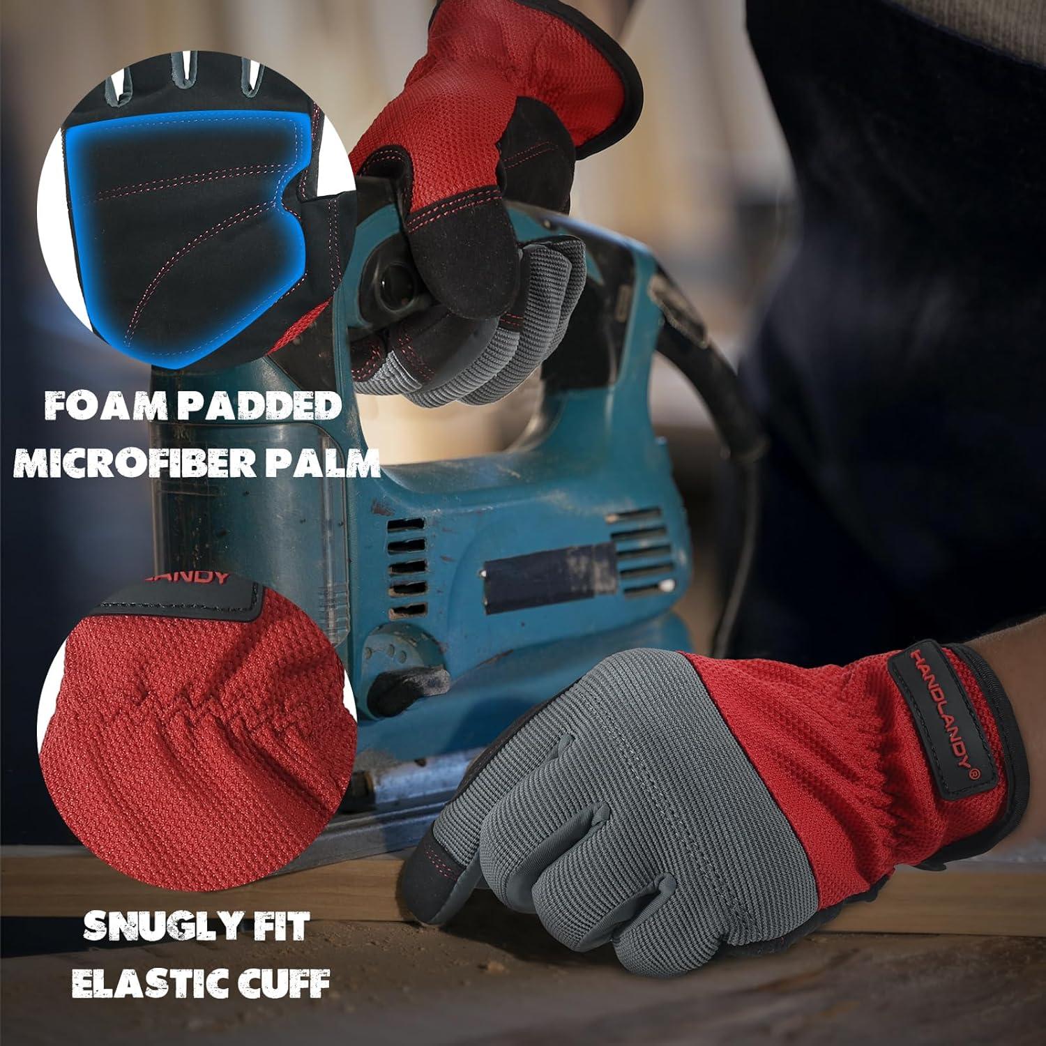 Guantes de Trabajo HANDLANDY  Modelo 5972 Táctiles y Acolchados