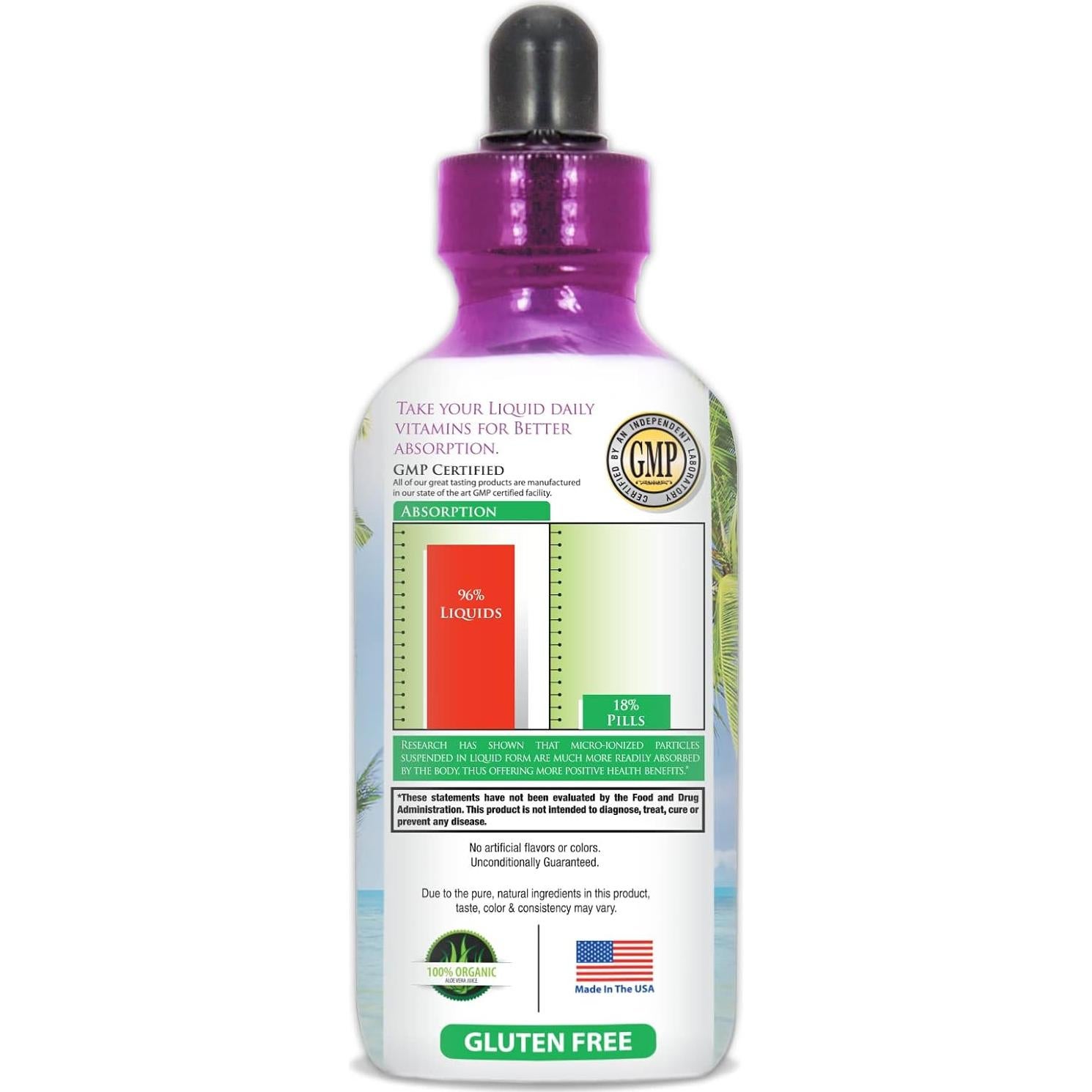 Gotas de Biotina Líquida Tropical Oasis 118.3 ml - Crecimiento Cabello