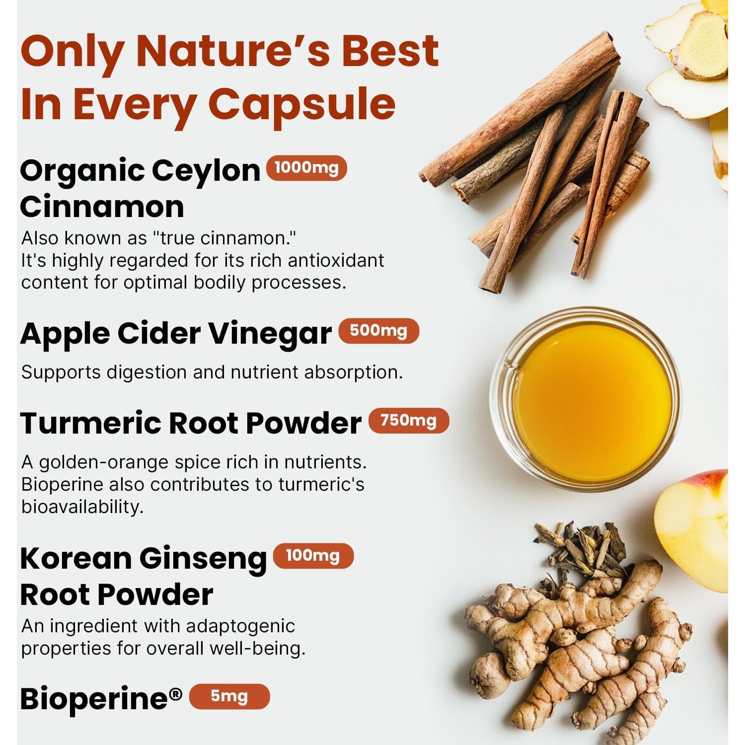 Cápsulas de Canela de Ceilán PrimeMD 2355mg - 120 unidades