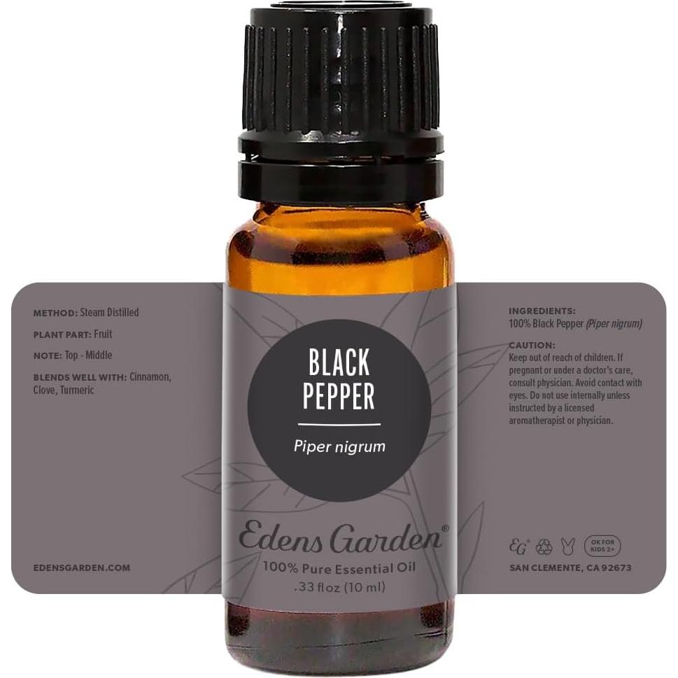Aceite Esencial de Pimienta Negra Edens Garden 10 ml Puro