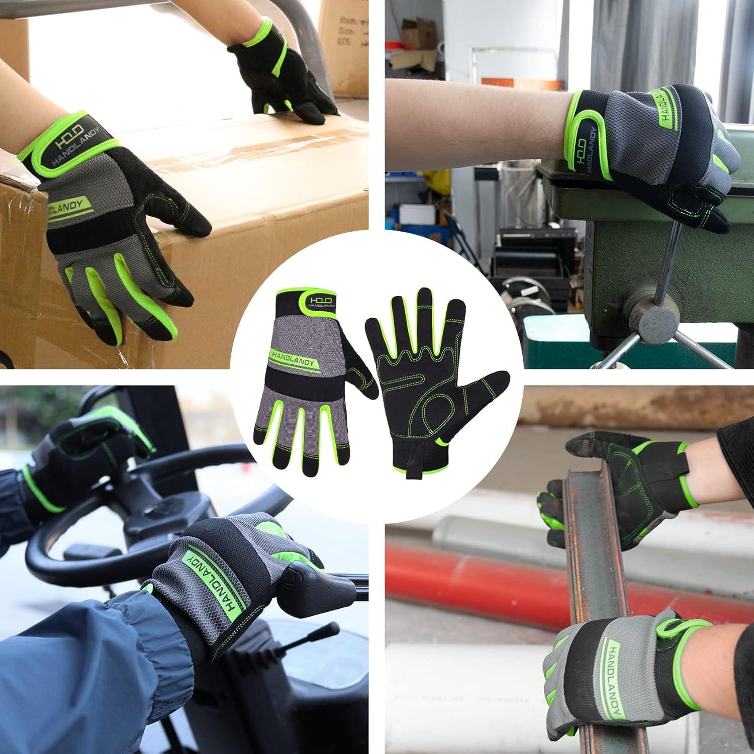 Guantes de Trabajo HANDLANDY Unisex Táctiles para Jardín
