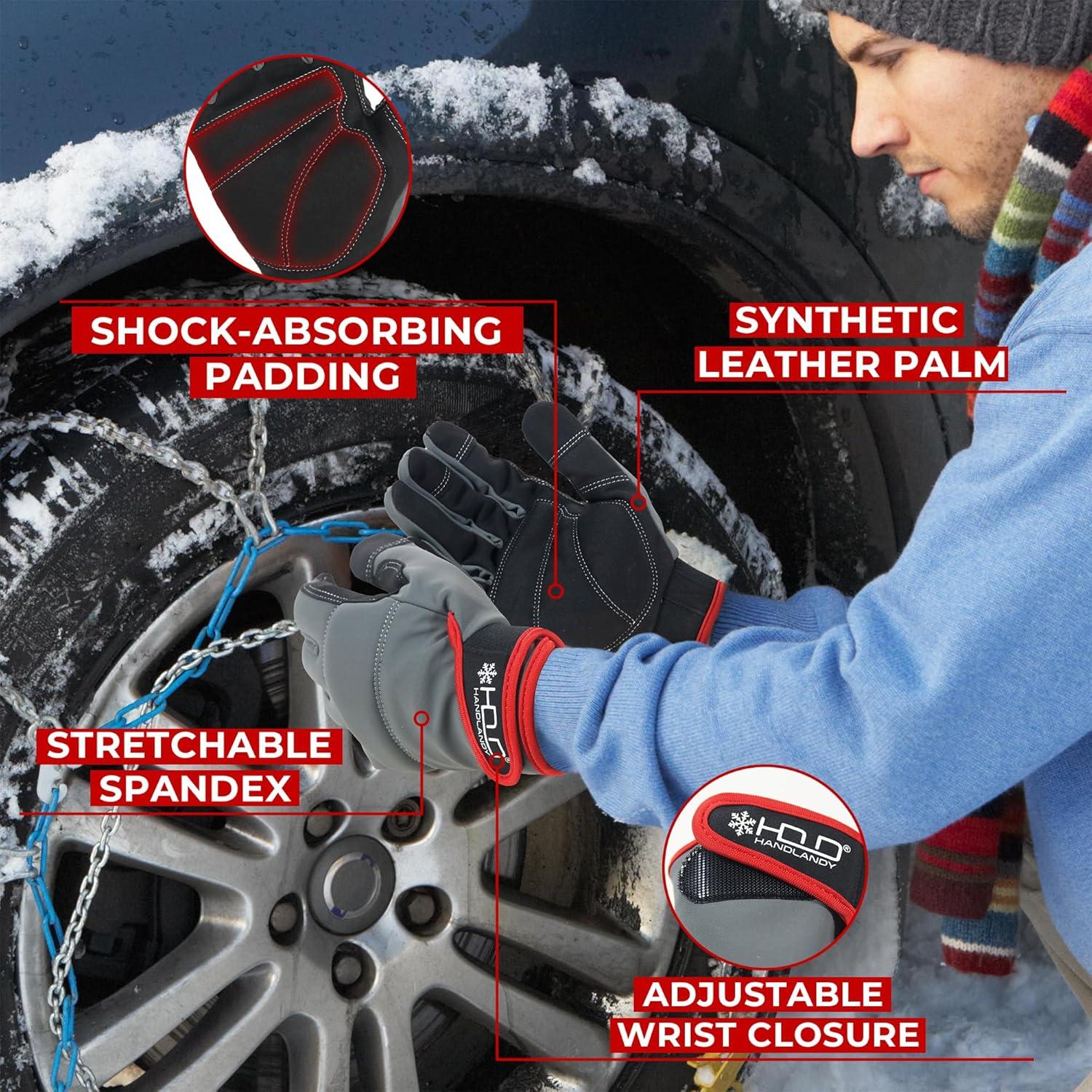 Guantes de Trabajo HANDLANDY 2X Grises con Pantalla Táctil