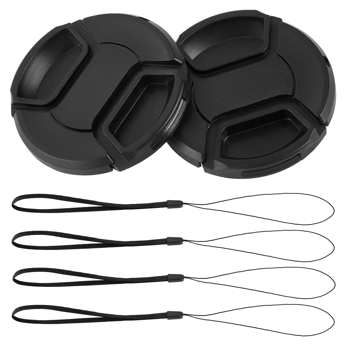 Paquete de 2 tapas de lente 49mm ZZJMCH para cámaras DSLR