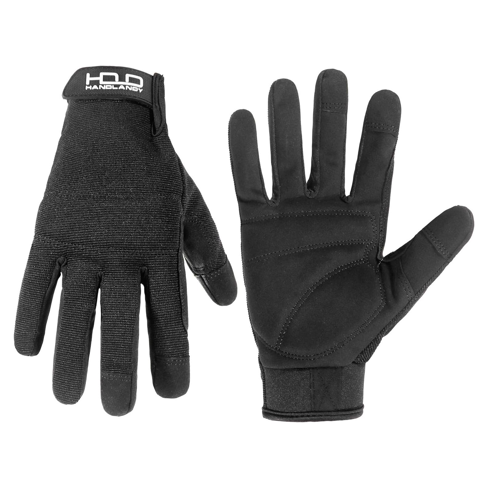 Guantes de Trabajo HANDLANDY Unisex Táctiles Acolchados