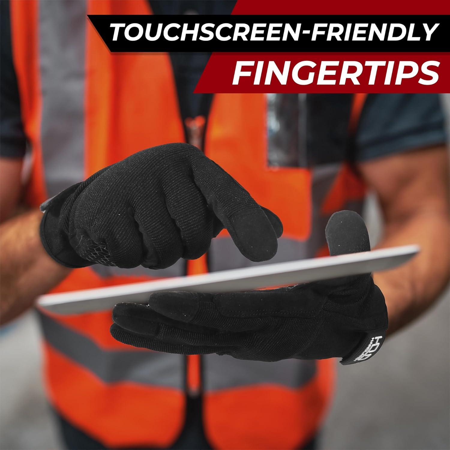 GUANTES DE TRABAJO HANDLANDY Unisex Táctiles Flexibles