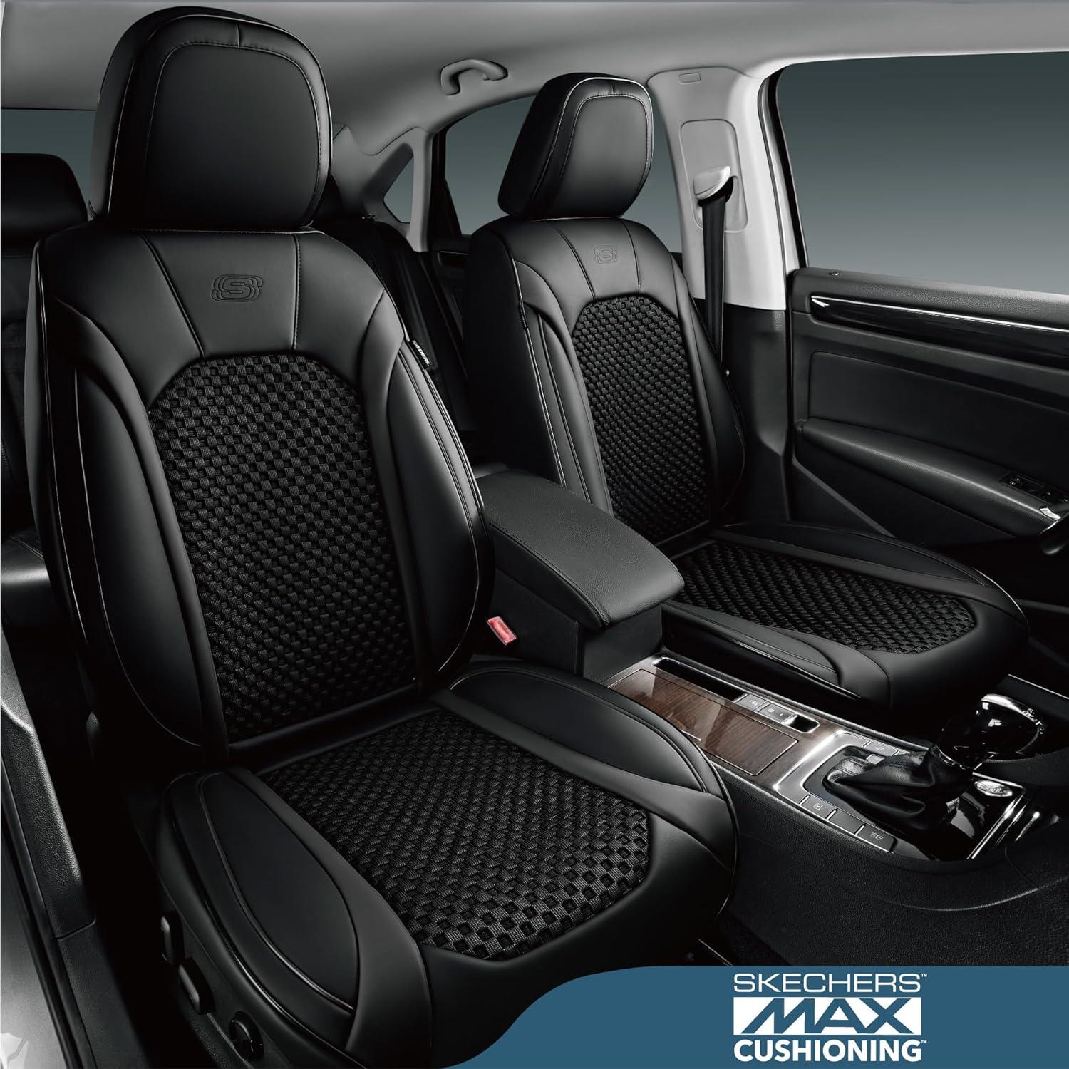 Funda de Asiento de Coche Skechers con Espuma de Memoria - Negro
