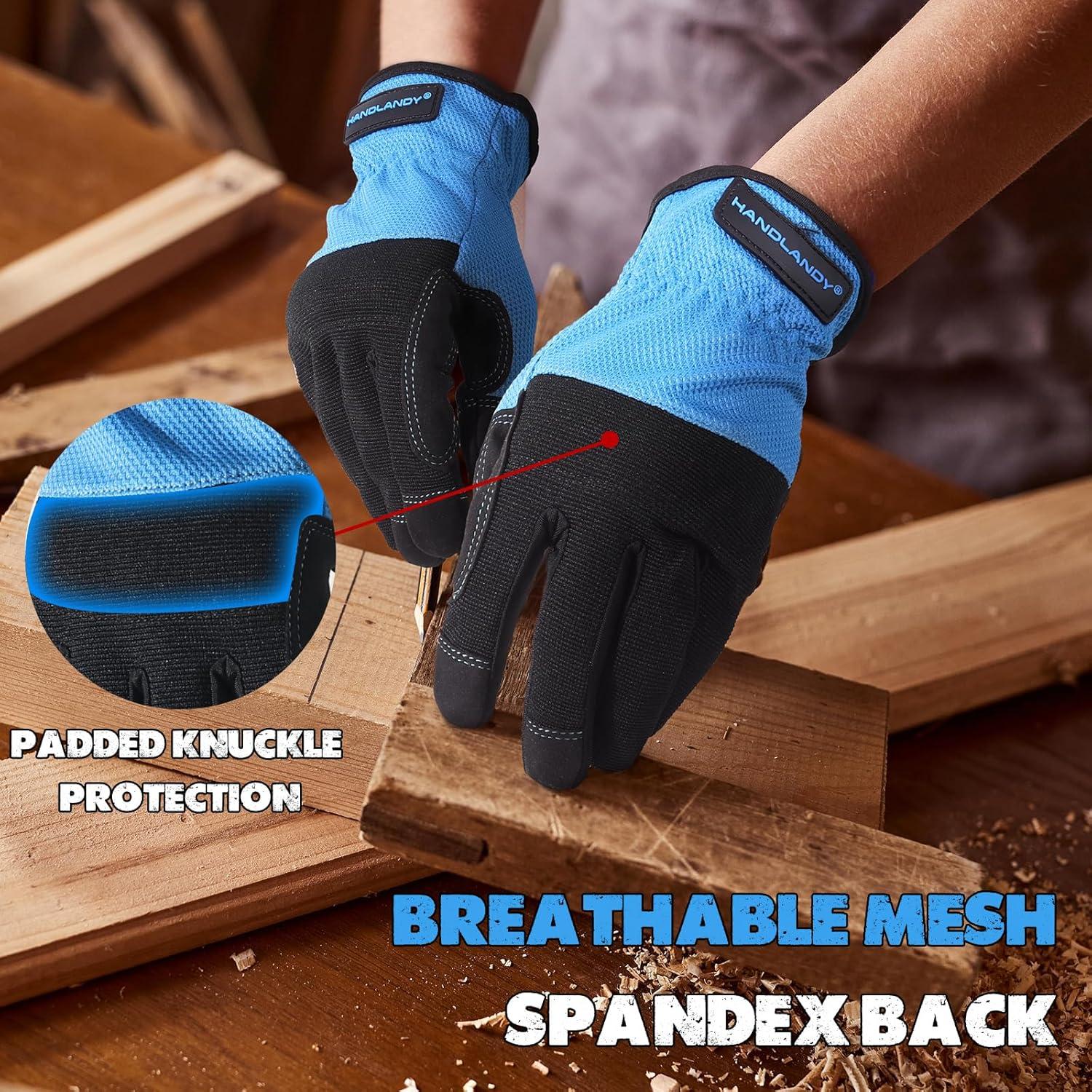 Guantes de Trabajo HANDLANDY Unisex Táctiles Flexibles