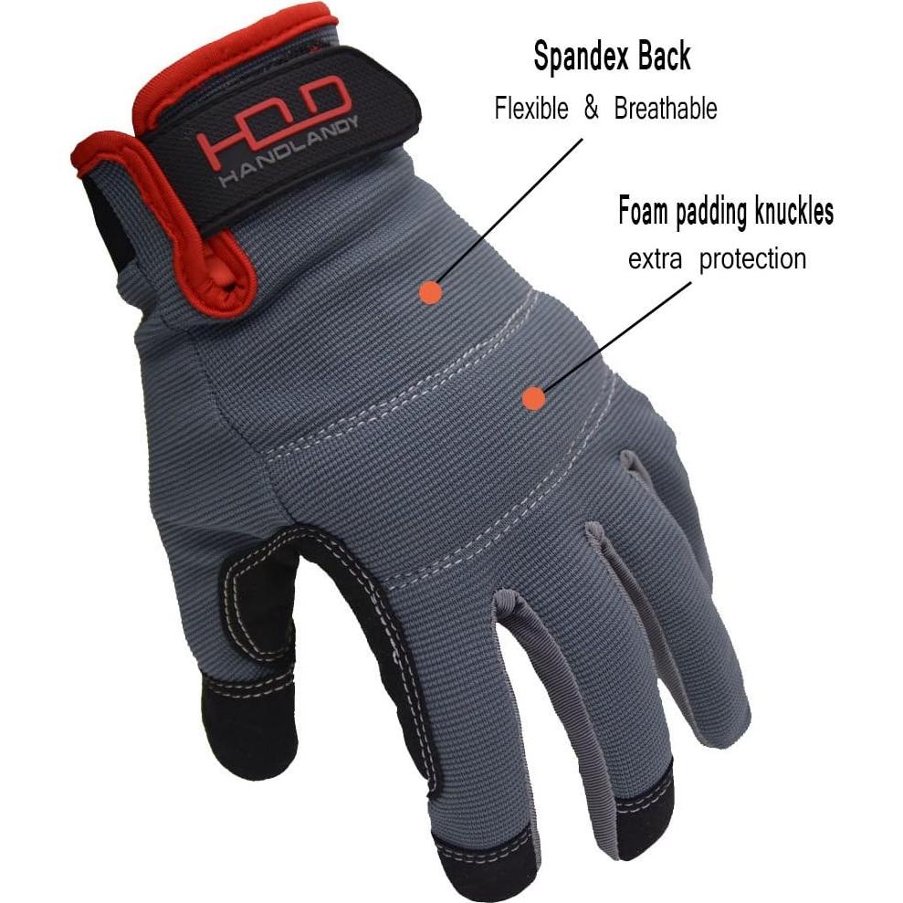 Guantes de Trabajo HANDLANDY Unisex Táctiles Flexibles