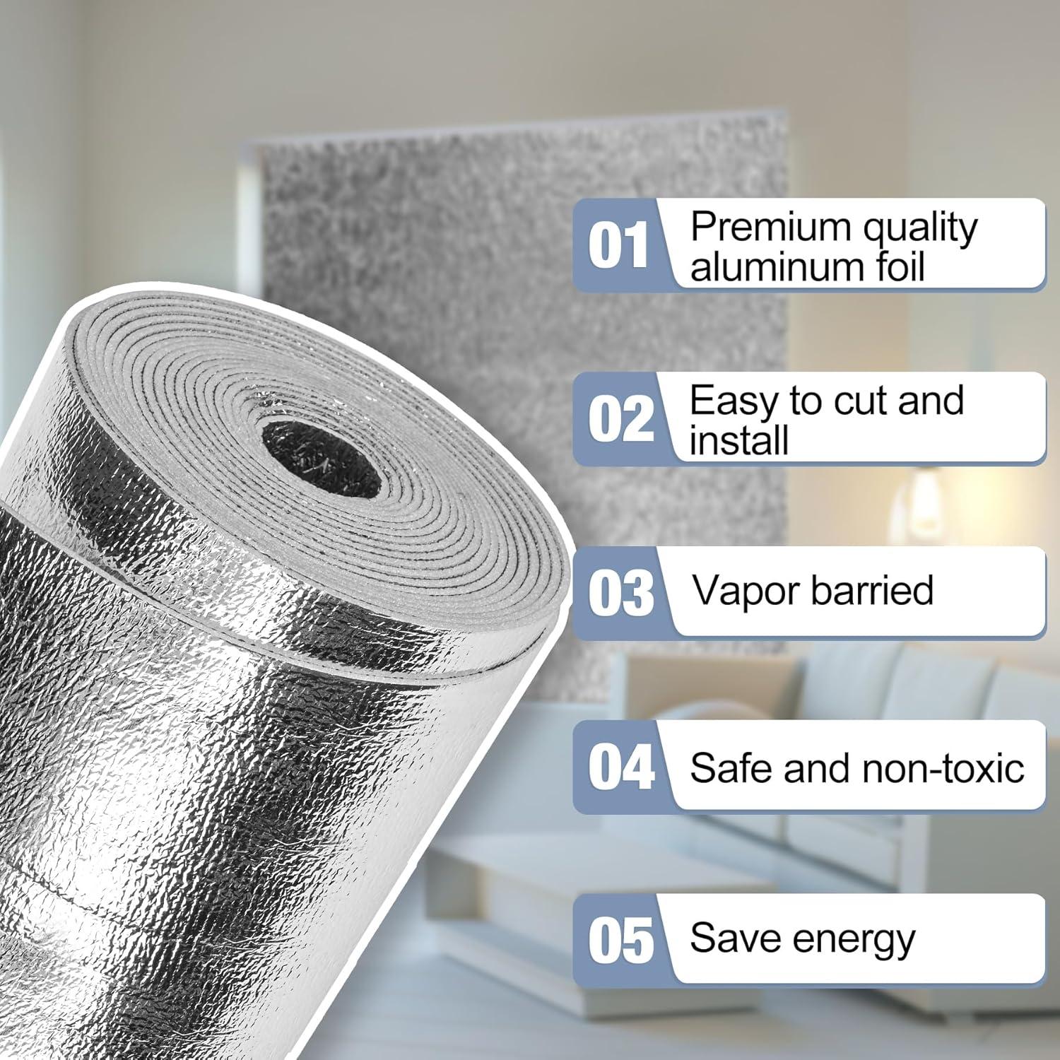 Rollo Aislante Reflectante 40cm x 3m Doble Cara Miuwauer