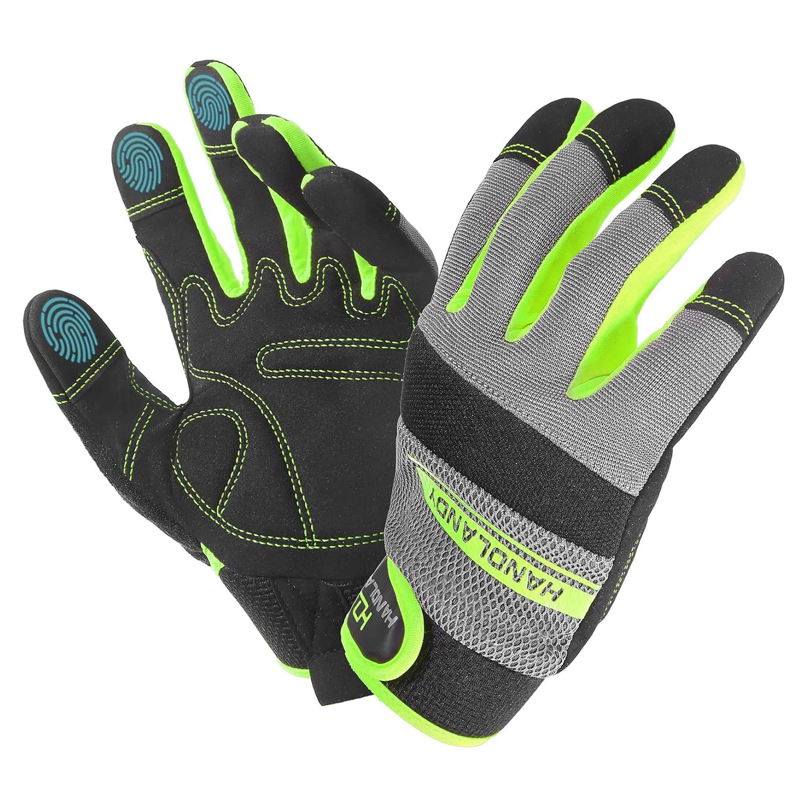 Guantes de Trabajo HANDLANDY 2X Grande Táctiles para Jardín