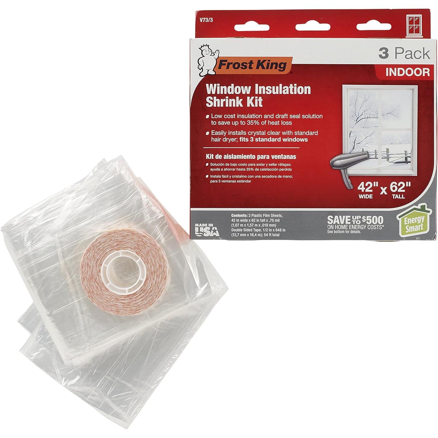 Kit de Ventana Retráctil Frost King V73, 3 y 9 Unidades, 106.68x157.48 cm