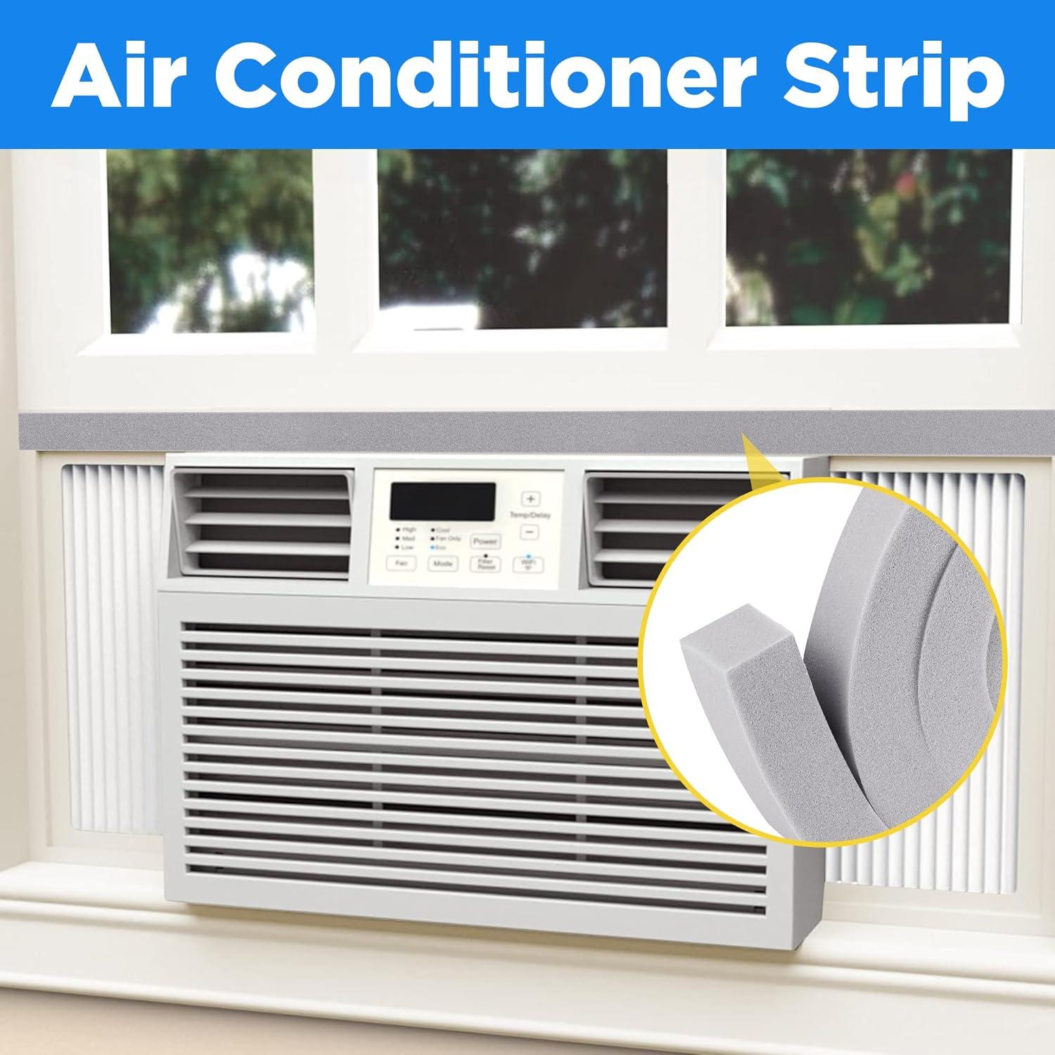 Cinta de Espuma Selladora para Aire Acondicionado moonoom 4 Pcs 2.54cm x 1.98m