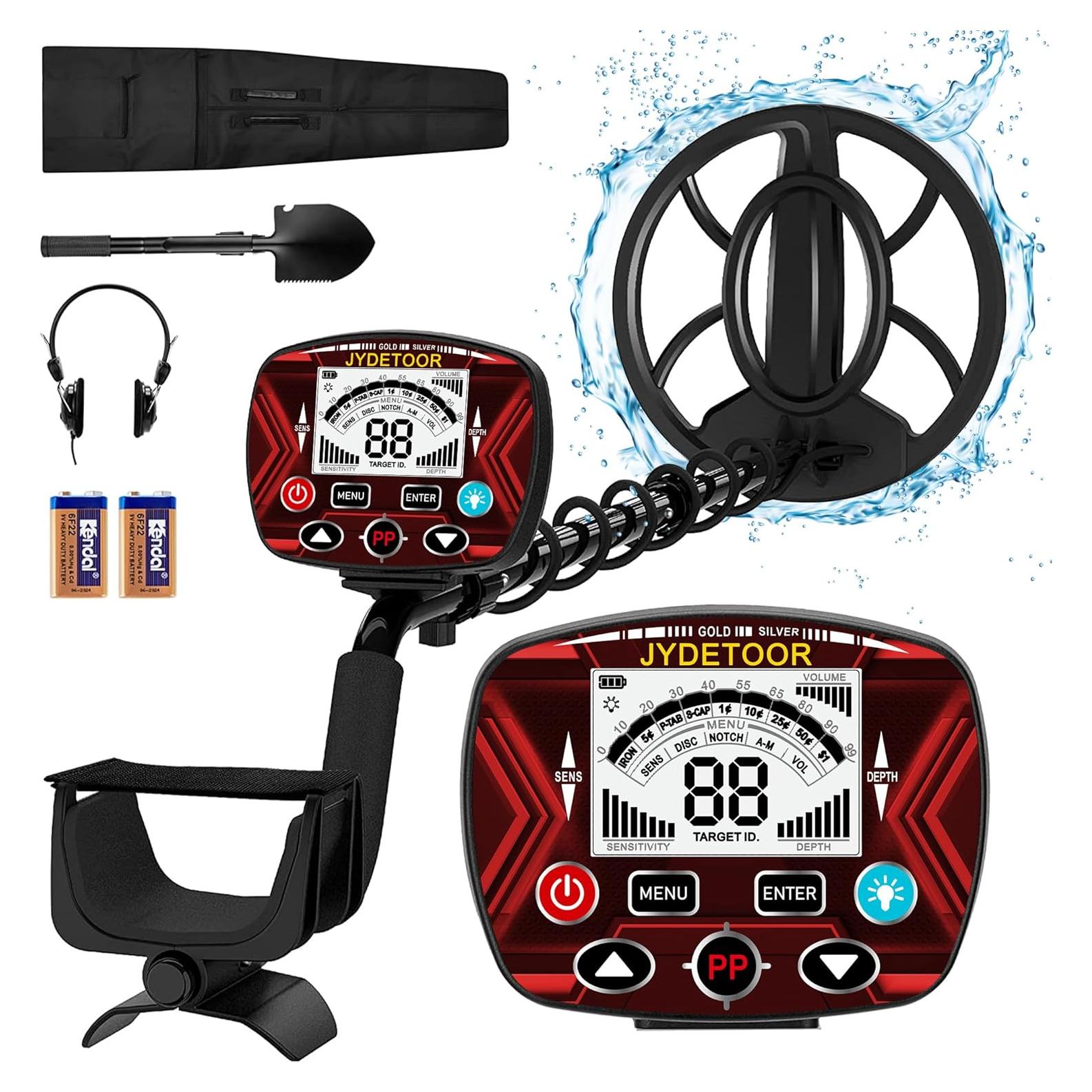 Detector de Metales JYDETOOR JYD-MD01 IP68 5 Modos 25,4 cm