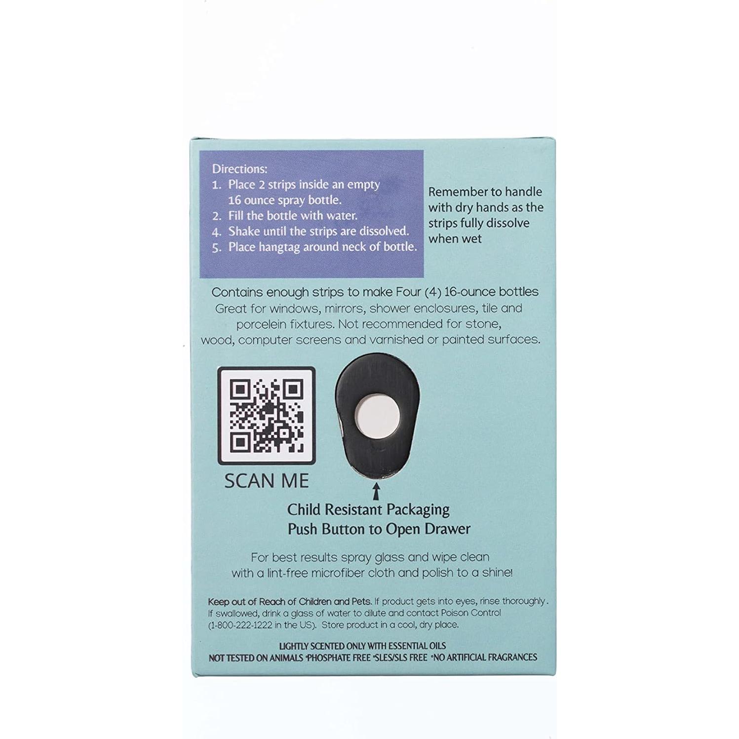 Tiras Limpiadoras de Vidrio Nantucket 8 Paquete Ecológicas