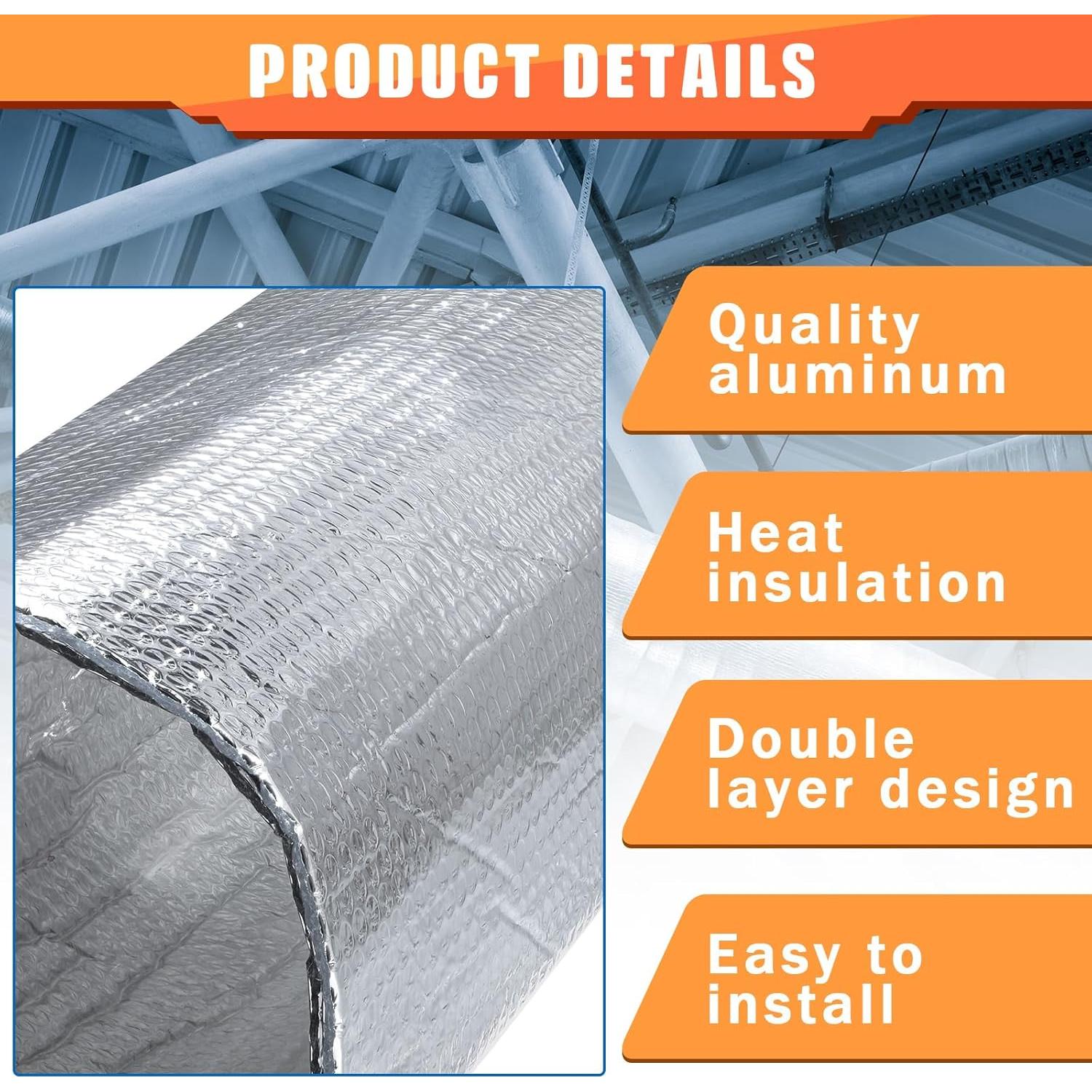 Juego de Aislamiento para Puerta de Garaje Gerrii 6 Pcs 91x305 cm