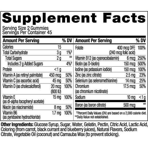 Gomitas Multivitamínicas OLLY para Mujeres 90 Conteo Sabor Baya