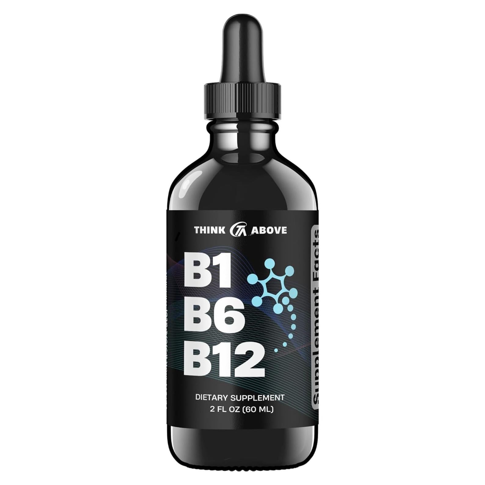 Gotas Líquidas Vitaminas B1 B6 B12 Think Above 60 Días 59.15 ml