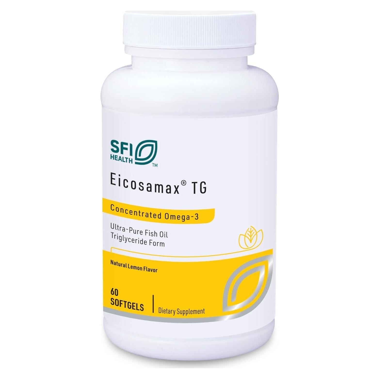 Klaire Labs Eicosamax Aceite de Pescado Omega-3 60 Cápsulas
