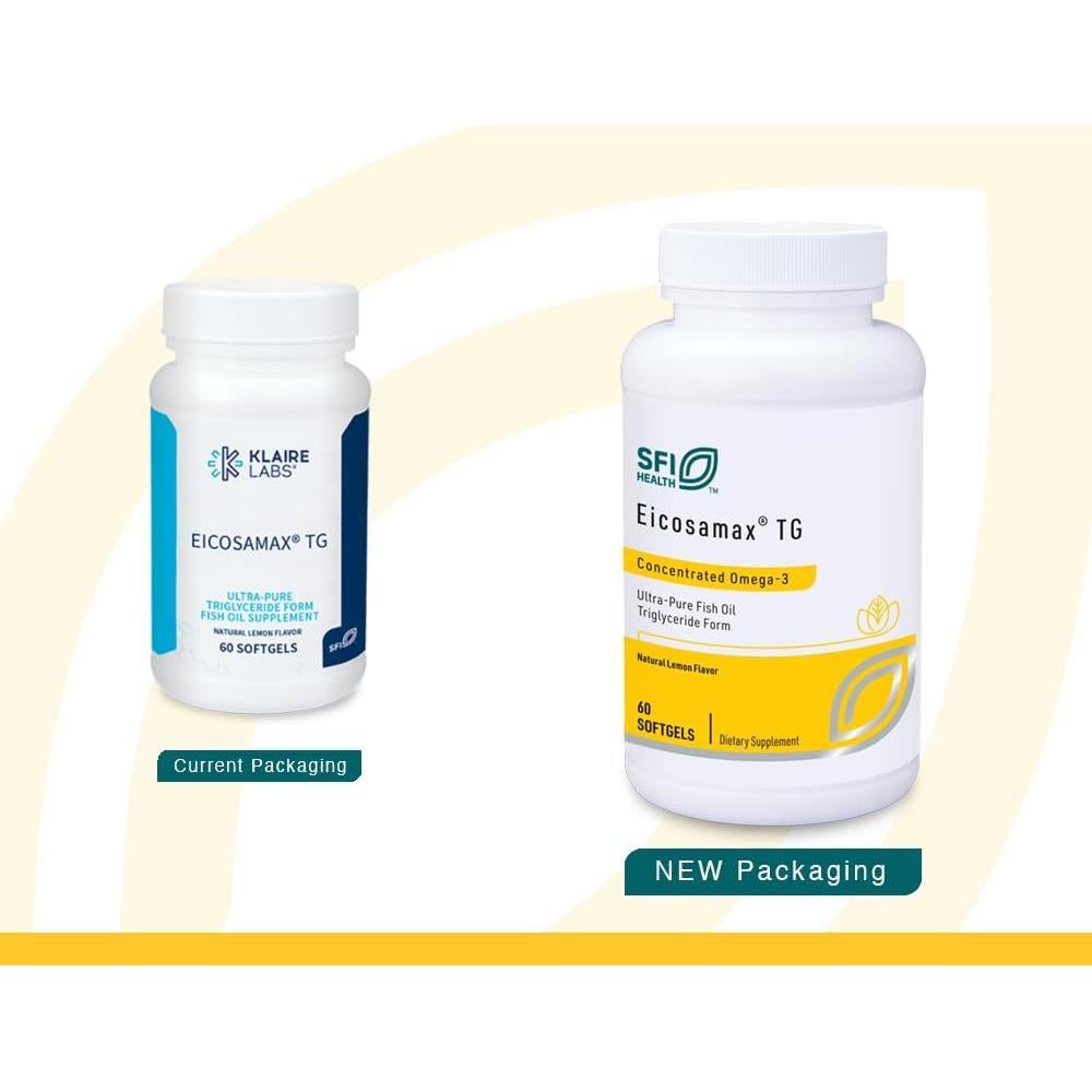 Klaire Labs Eicosamax Aceite de Pescado Omega-3 60 Cápsulas