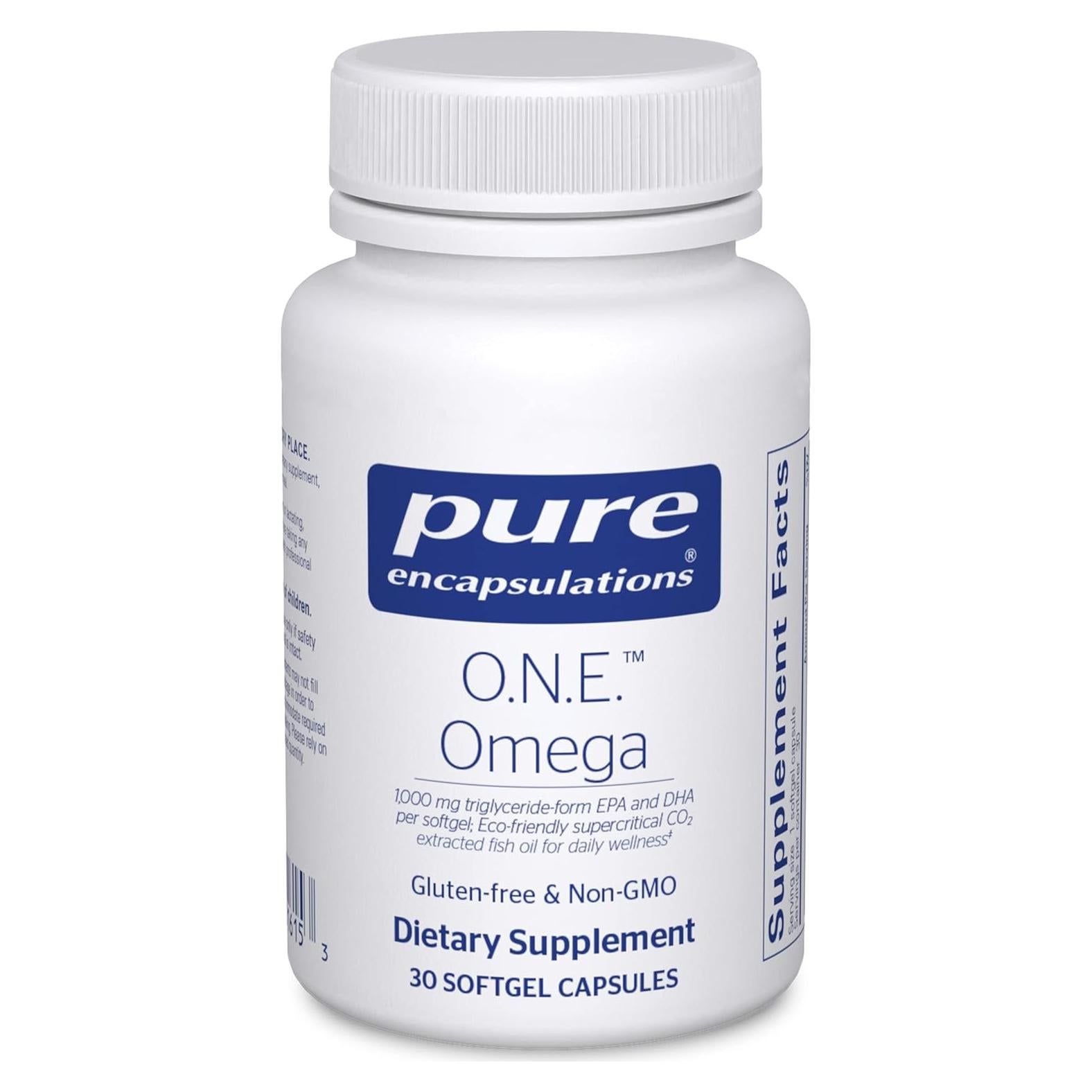 Suplemento Omega-3 Pure Encapsulations O.N.E. 30 Cápsulas